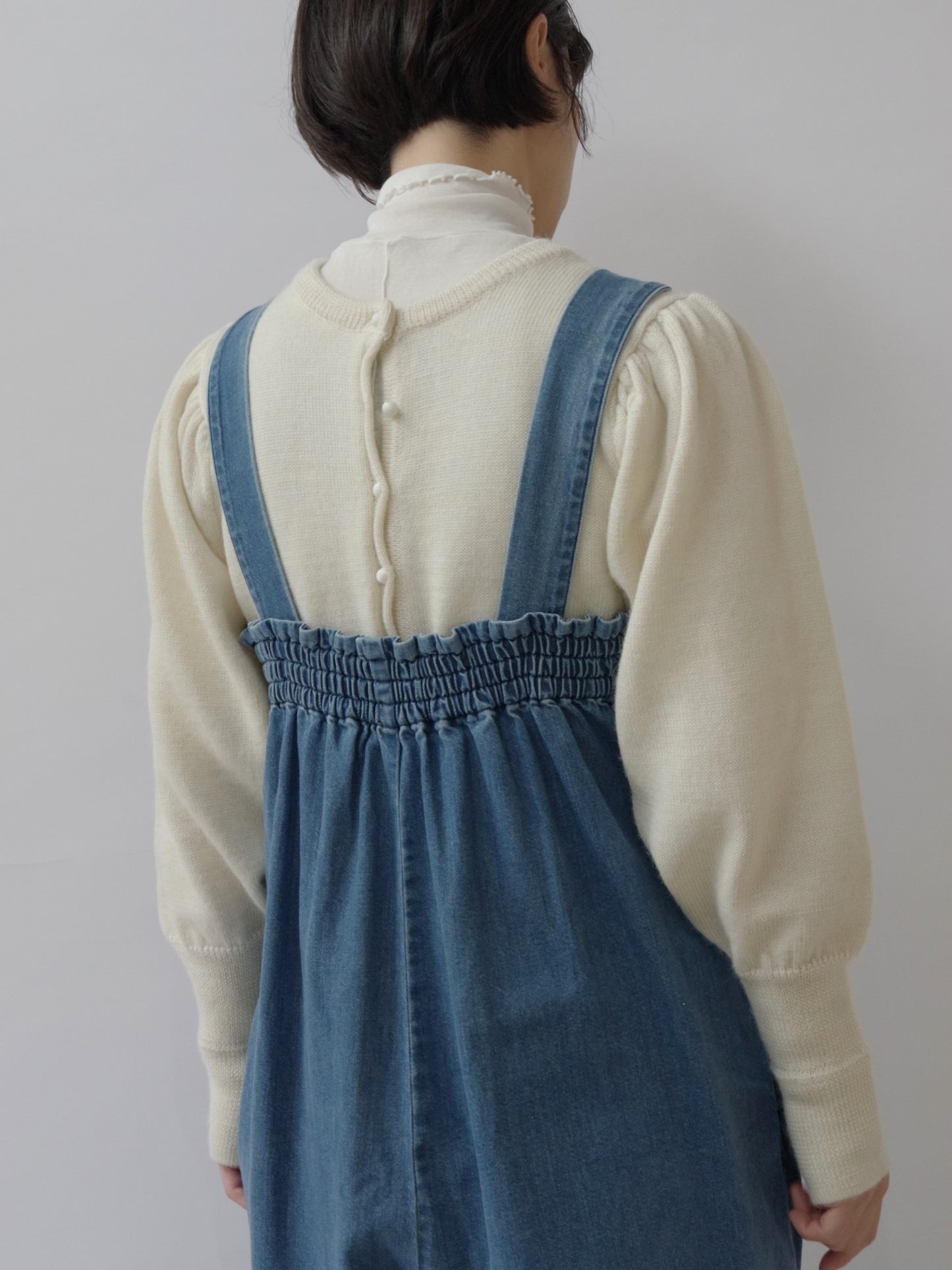 DENIM WIDE OVERALL  | sisisi