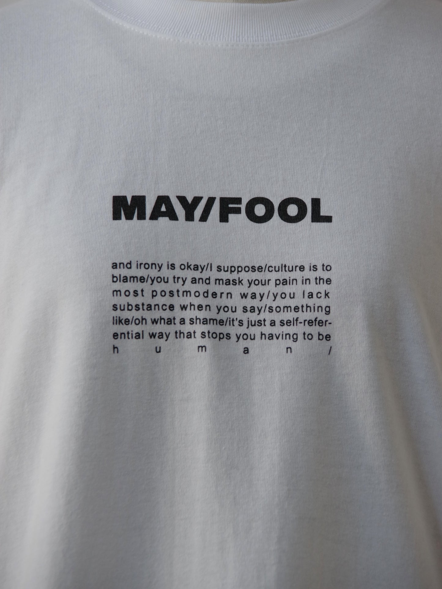 半袖TEE LOGO PRINT  | MAY/FOOL