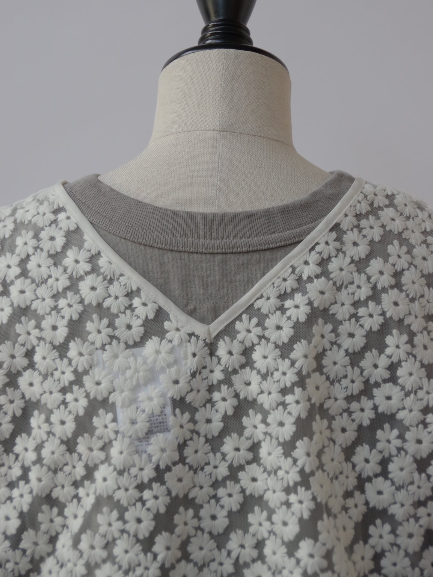 flower embroidery gilet  | Heriter